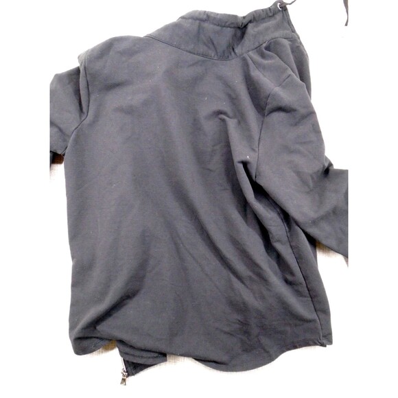Ruby Rd. Women's Zipper Sweater Size Medium Black Thin w/ Drawstring - Picture 13 of 16